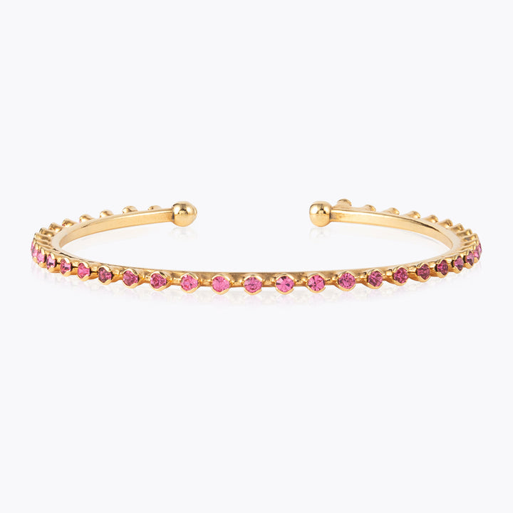 Caroline Svedbom Gold Plated Miro Bangle in Rose