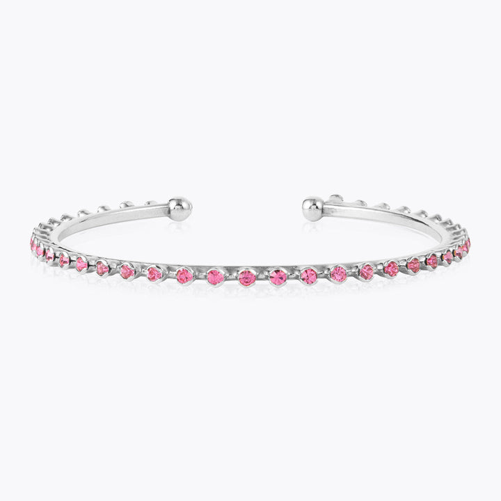 Caroline Svedbom Rhodium Miro Bangle in Rose