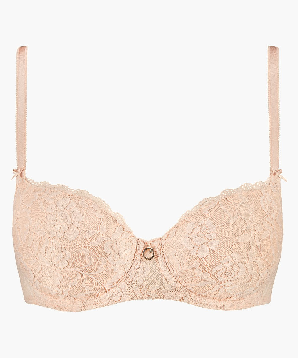 Aubade Rosessence Moulded Half Cup Bra in Summer Nude