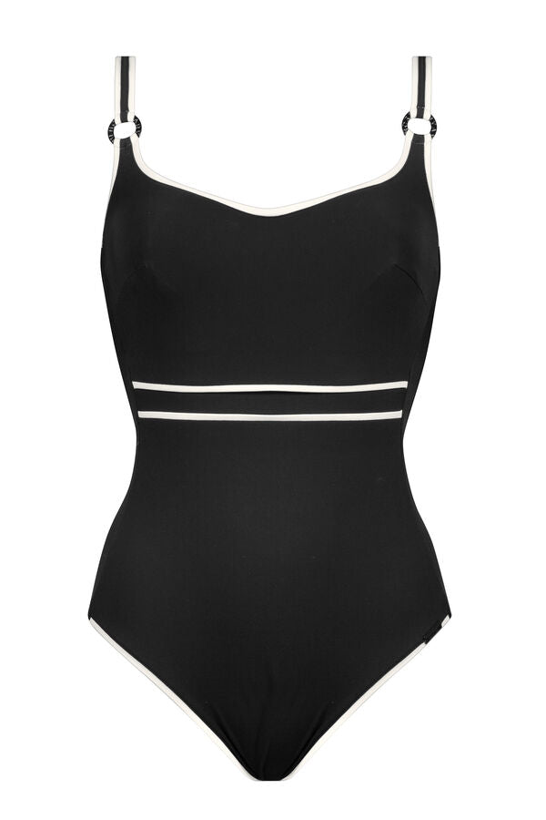 Maryan Mehlhorn Silence Swimsuit in Black and White