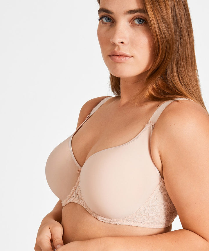 Aubade Rosessence Spacer T Shirt Bra in Summer Nude