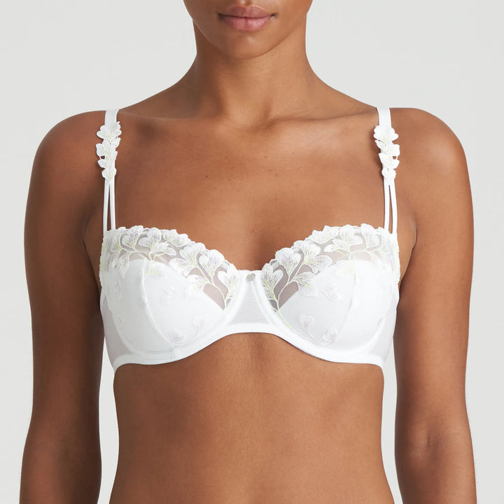 Marie Jo Leda Half Padded Balcony Bra in White