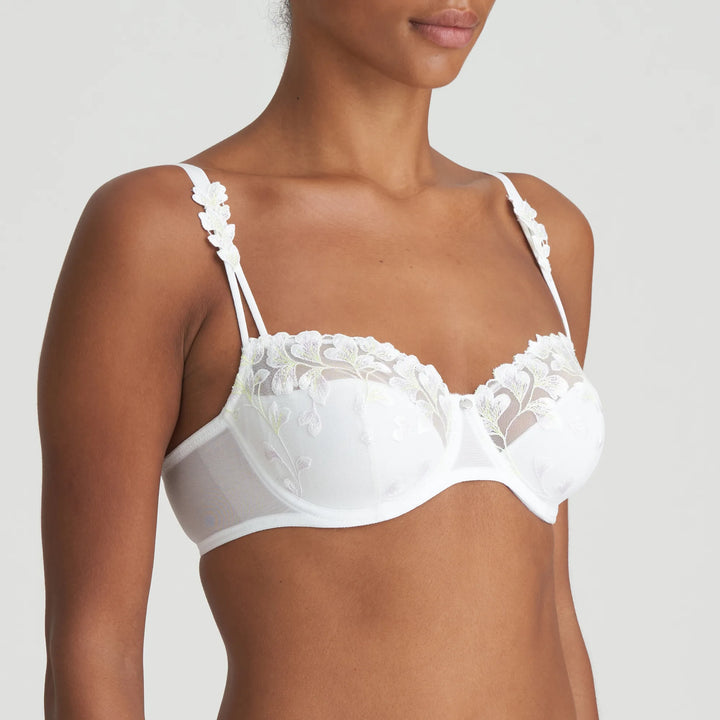 Marie Jo Leda Half Padded Balcony Bra in White