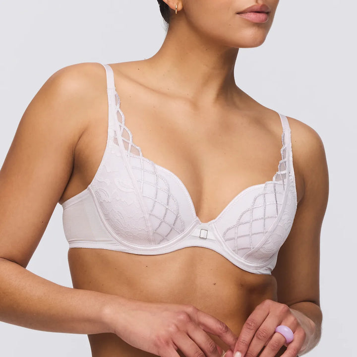 Marie Jo Aven Padded Heart Shape Bra in Marble