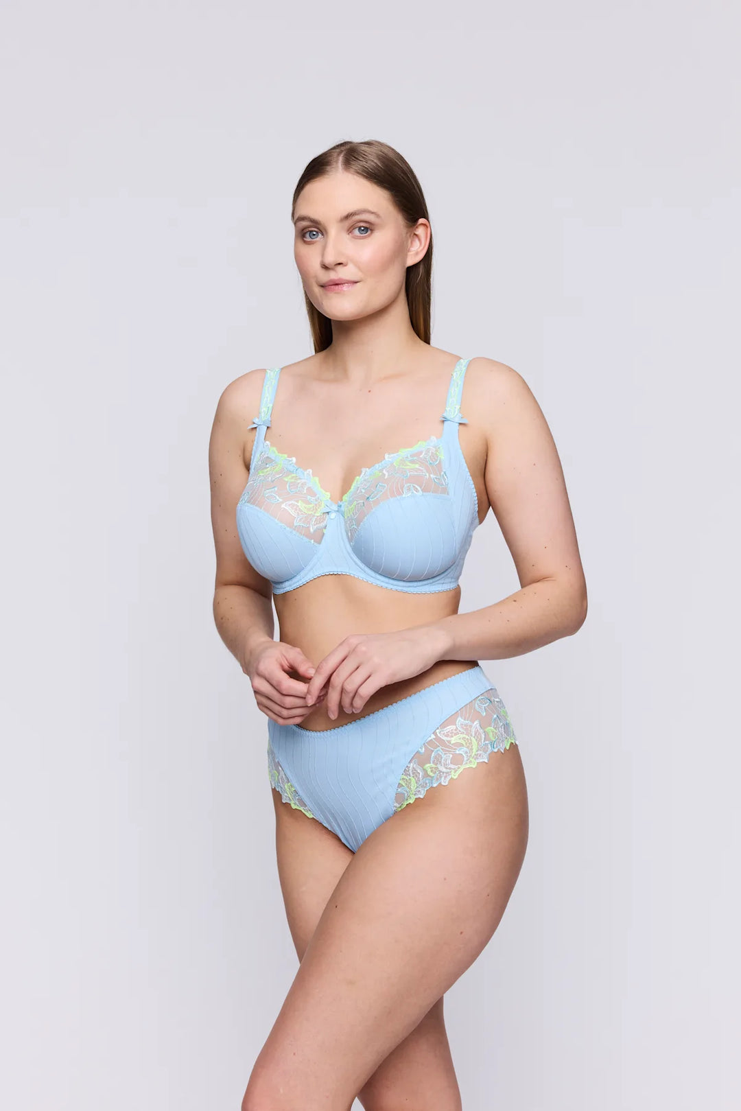 Prima Donna Deauville Full Cup Bra F - H Cup in Milky Blue