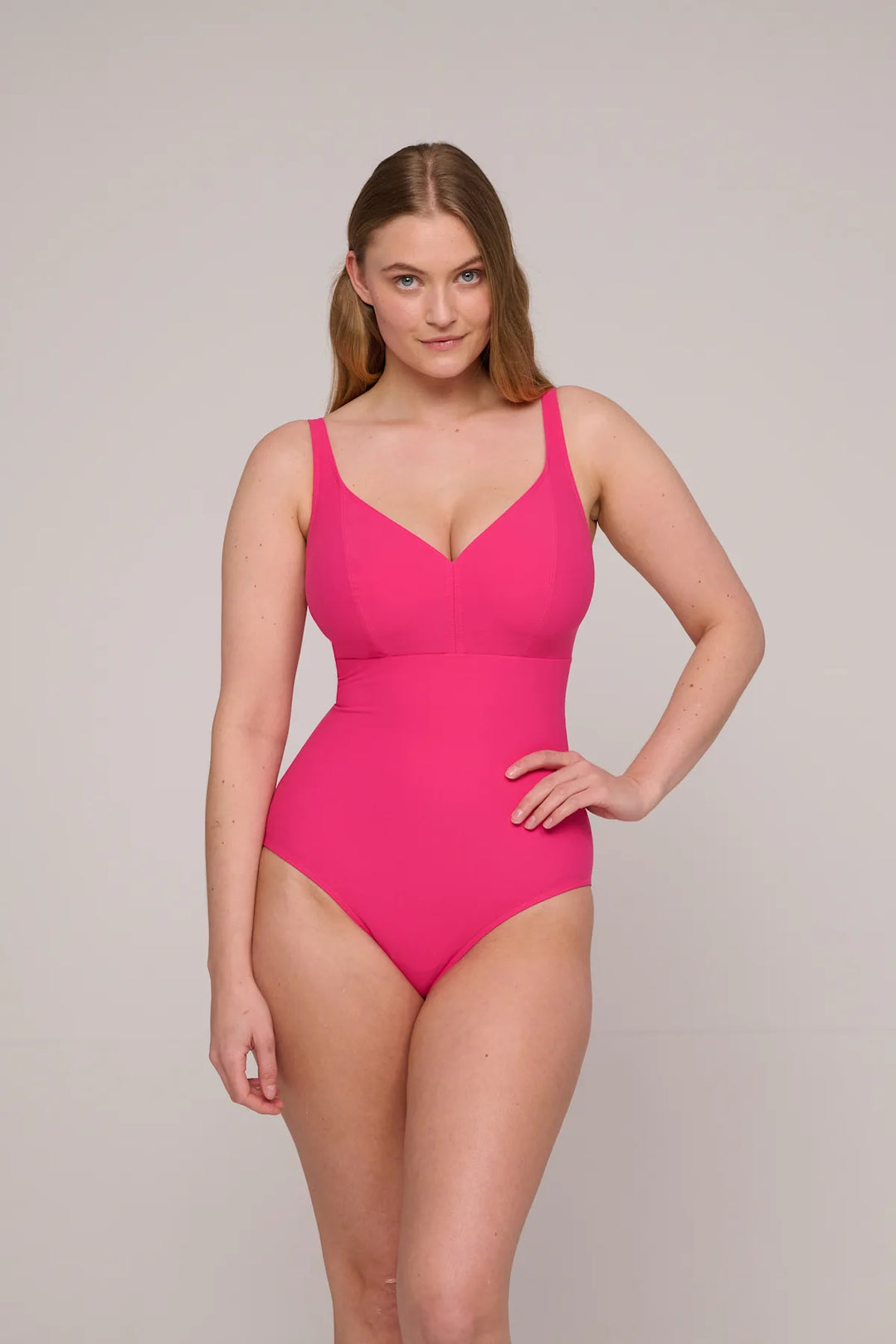 Prima Donna Swim Aswan Plunge Swimsuit in Dragon Fruit