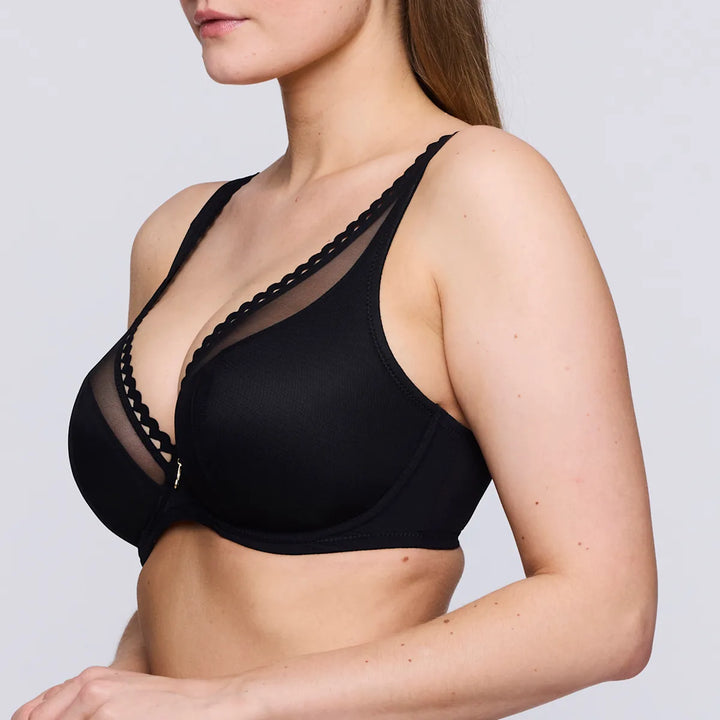 Prima Donna Twist Vivgirl Half Padded Plunge Bra in Black