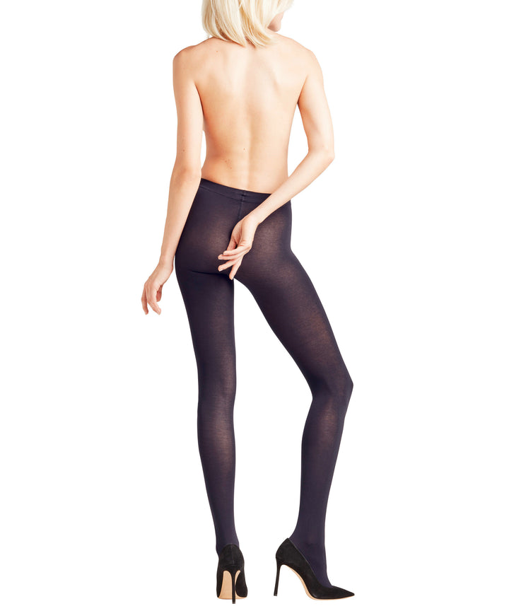 Falke Cotton Touch Tights in Marine