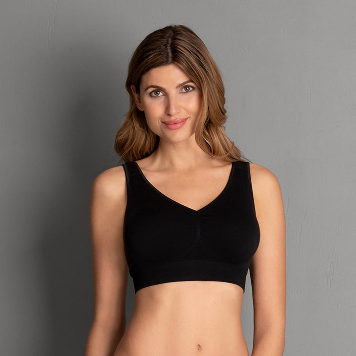 Anita Lotta Soft Cup Wireless Mastectomy Bra in Black